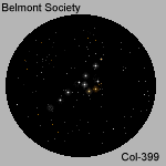 Drawing - Open cluster - Col-399 - The Coat Hanger - 150 x 150