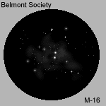 Drawing - Open cluster - M16 - 150 x 150