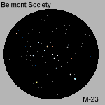 Drawing - Open cluster - M23 - 150 x 150