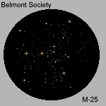 Drawing - Open cluster - M25 - 150 x 150