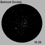 Drawing - Open cluster - M26 - 150 x 150