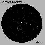 Drawing - Open cluster - M38 - 150 x 150