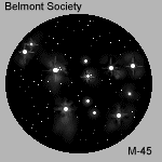 Drawing - Open cluster - M45 - The Pleiades - 150 x 150