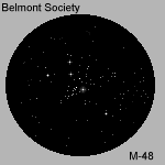 Drawing - Open cluster - M48 - 150 x 150