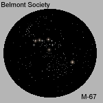 Drawing - Open cluster - M67 - 150 x 150