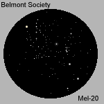 Drawing - Open cluster - Mel-20 - 150 x 150