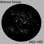 Drawing - Open cluster - NGC-1907 - 150 x 150