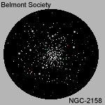 Drawing - Open cluster - NGC-2158 - 150 x 150
