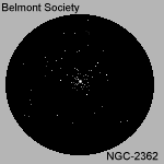 Drawing - Open cluster - NGC-2362 - 150 x 150