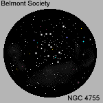 Drawing - Open cluster - NGC-4755 - Jewel Box - 150 x 150