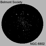 Drawing - Open cluster - NGC-6802 - 150 x 150