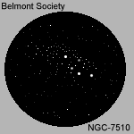 Drawing - Open cluster - NGC-7510 - 150 x 150