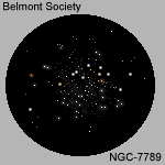 Drawing - Open cluster - NGC-7789 - 150 x 150
