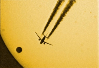 Un avi&oacute; captat durant un tr&agrave;nsit de Venus